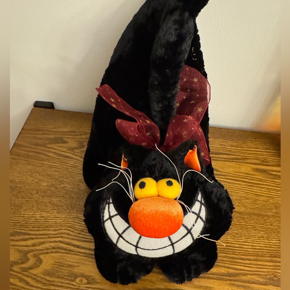 Creatology black cat plush toy. EUC